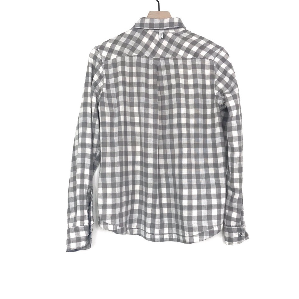 AMERICAN COLORS Reversible Plaid Gingham Button Up XS - Picture 4 of 12